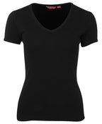JB'S LADIES V-NECK TEE 1LV