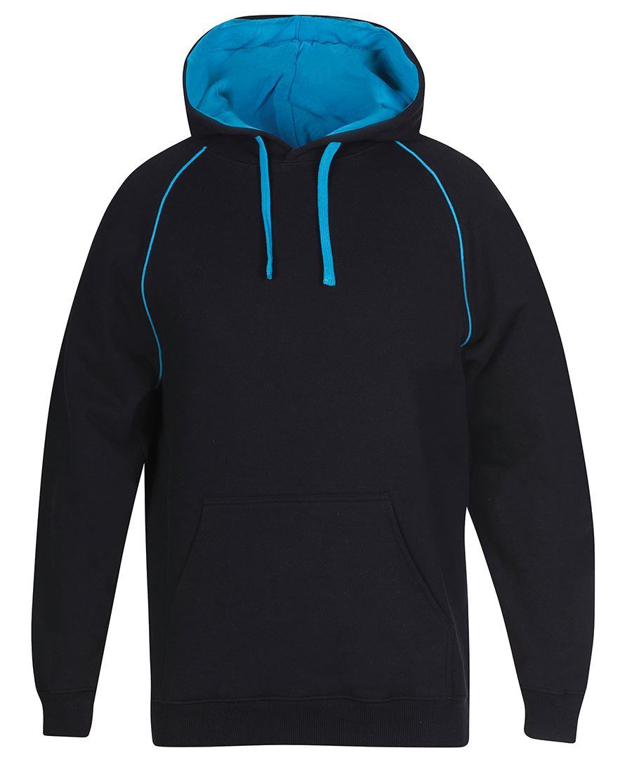 CONTRAST FLEECY HOODIE - ADULTS 3CFH
