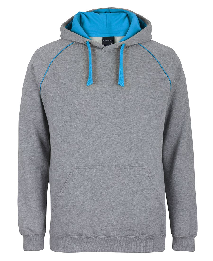 CONTRAST FLEECY HOODIE - ADULTS 3CFH