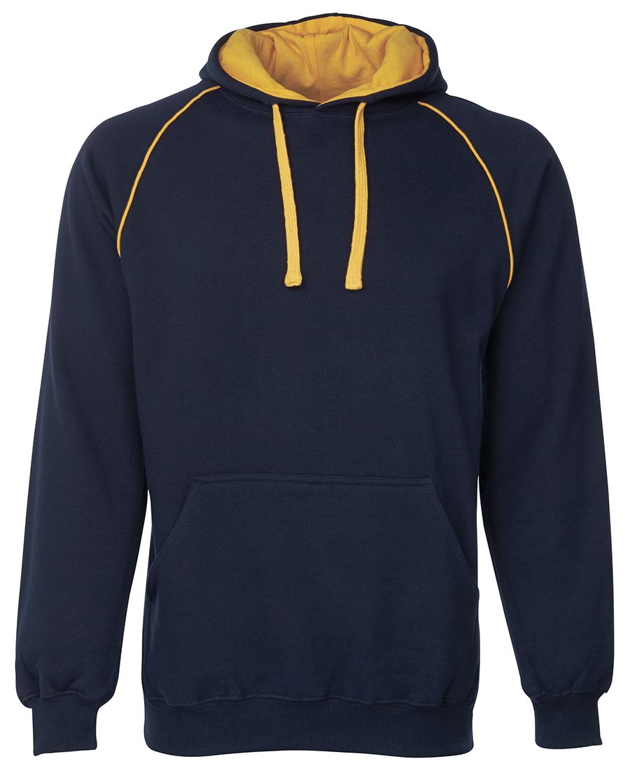 CONTRAST FLEECY HOODIE - ADULTS 3CFH