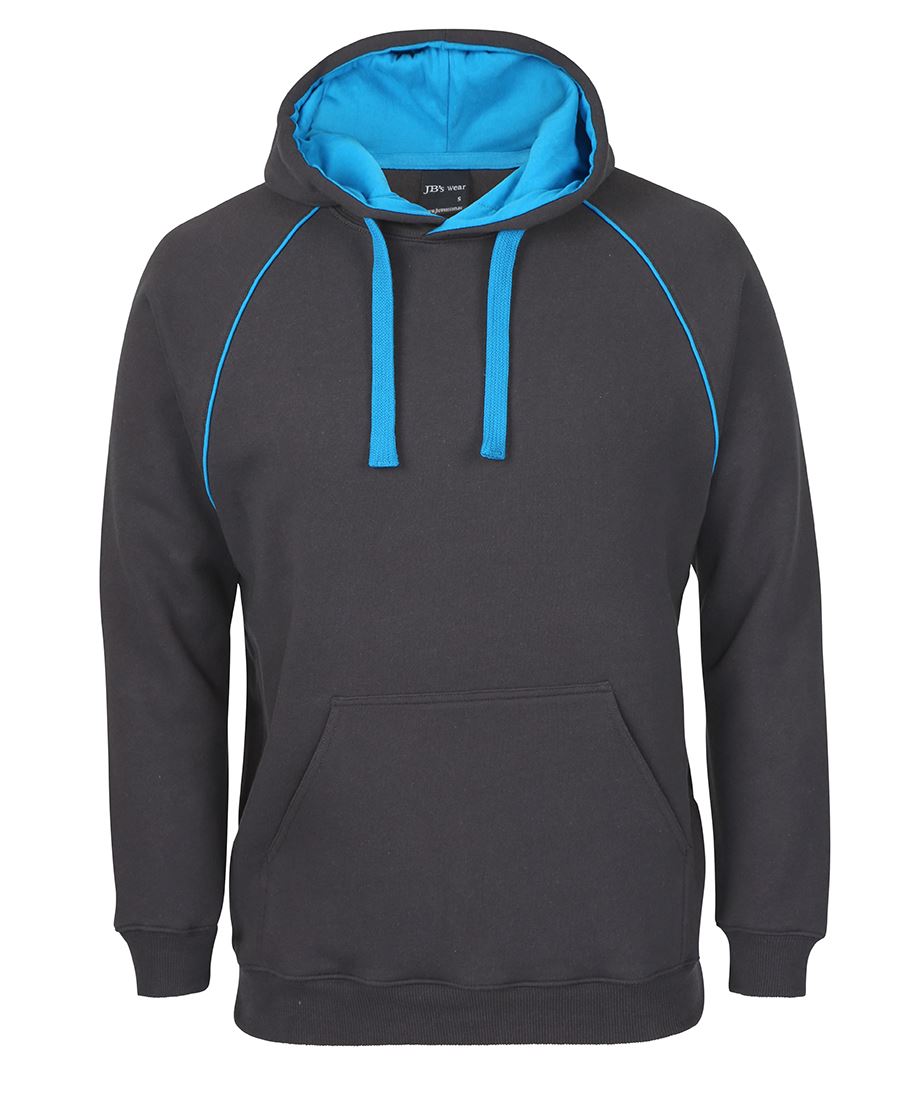 CONTRAST FLEECY HOODIE - ADULTS 3CFH