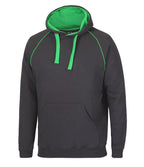CONTRAST FLEECY HOODIE - ADULTS 3CFH