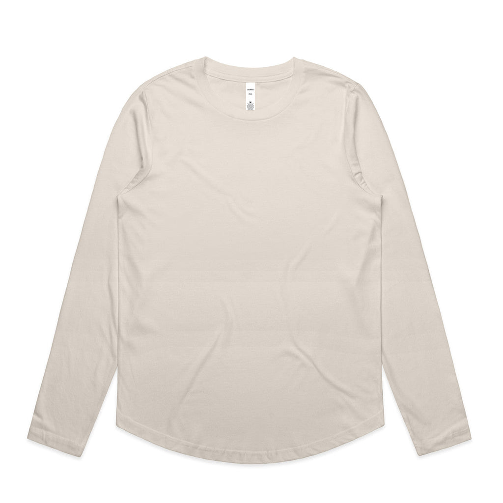 4021 WOS MAPLE CURVE LS TEE