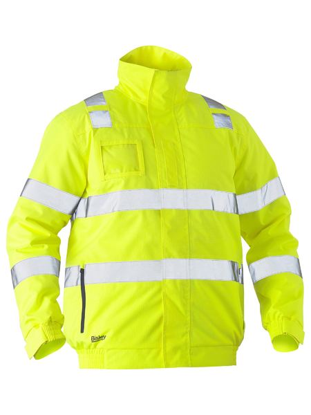 Bisley Taped Hi Vis Wet Weather Bomber Jacket - BJ6770T