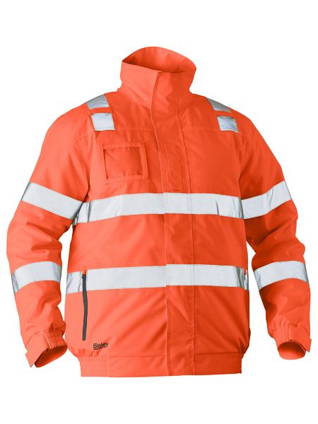 Bisley Taped Hi Vis Wet Weather Bomber Jacket - BJ6770T