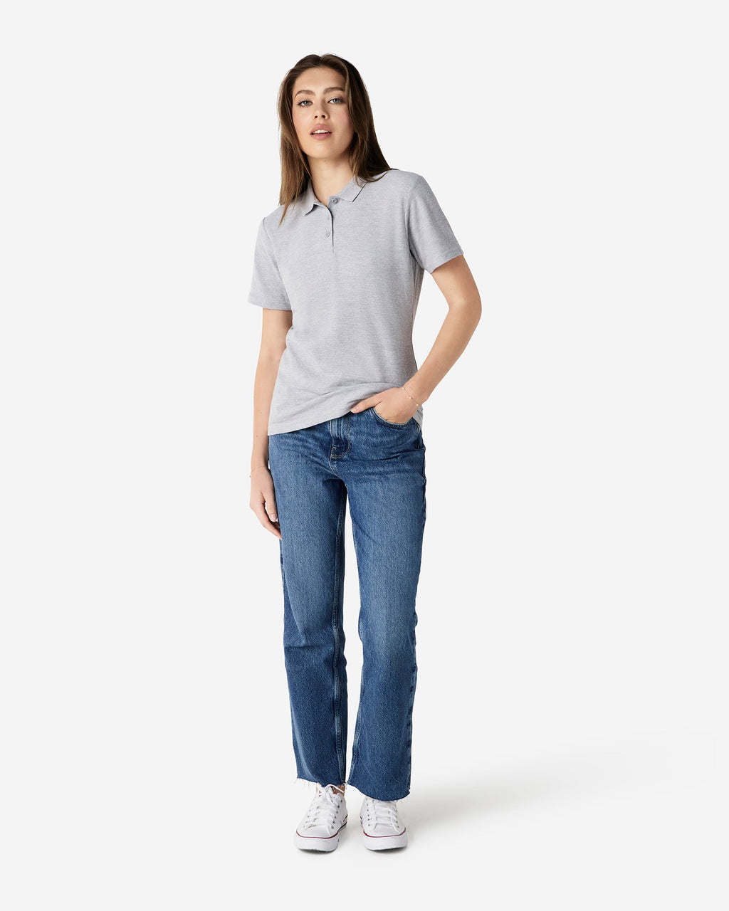 64800L Gildan Softstyle Ladies' Double Pique Polo