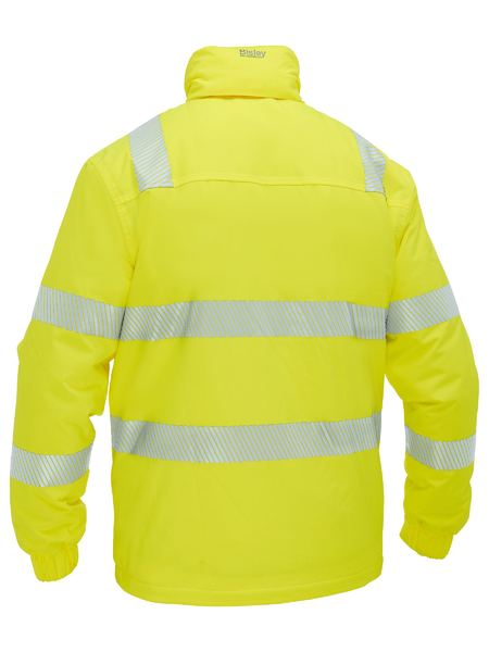 Bisley Taped Hi Vis Heated Jacket with Hood - BJ6842T