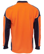JB's Wear Hi Vis L/S Arm Panel Polo 6AP4L