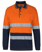 HI VIS (D+N) L/S COTTON POLO 6DCPL