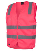 JB's Wear Hi Vis (D+N) Zip Safety Vest 6DNSZ