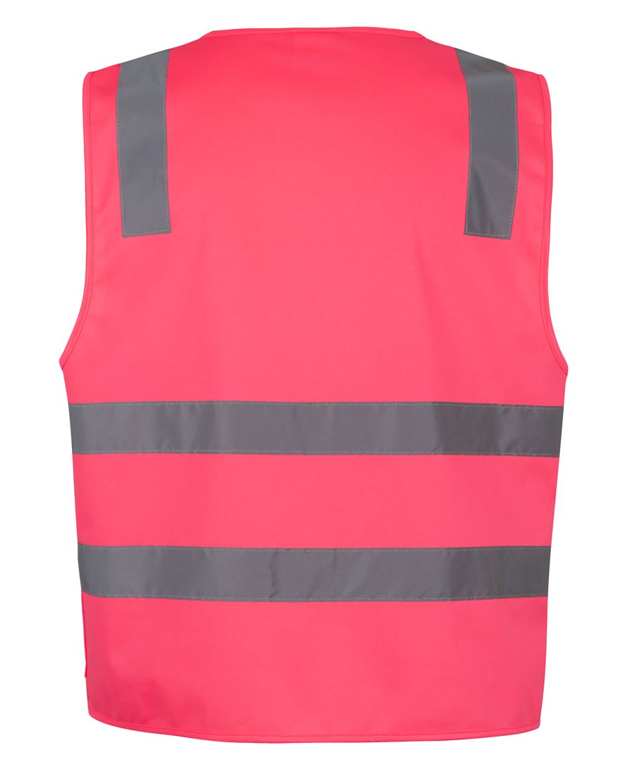 JB's Wear Hi Vis (D+N) Zip Safety Vest 6DNSZ