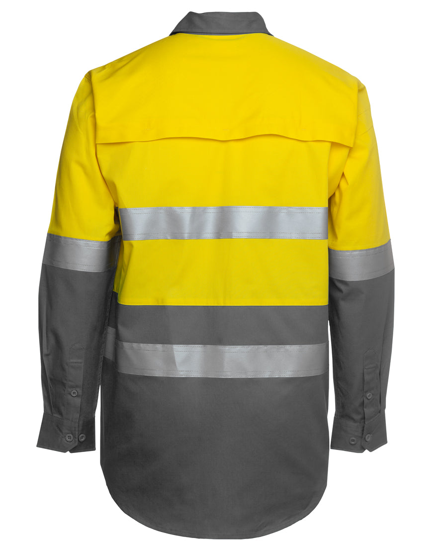 JB's Wear Hi Vis L/S (D+N) 150G Work Shirt 6DNWL