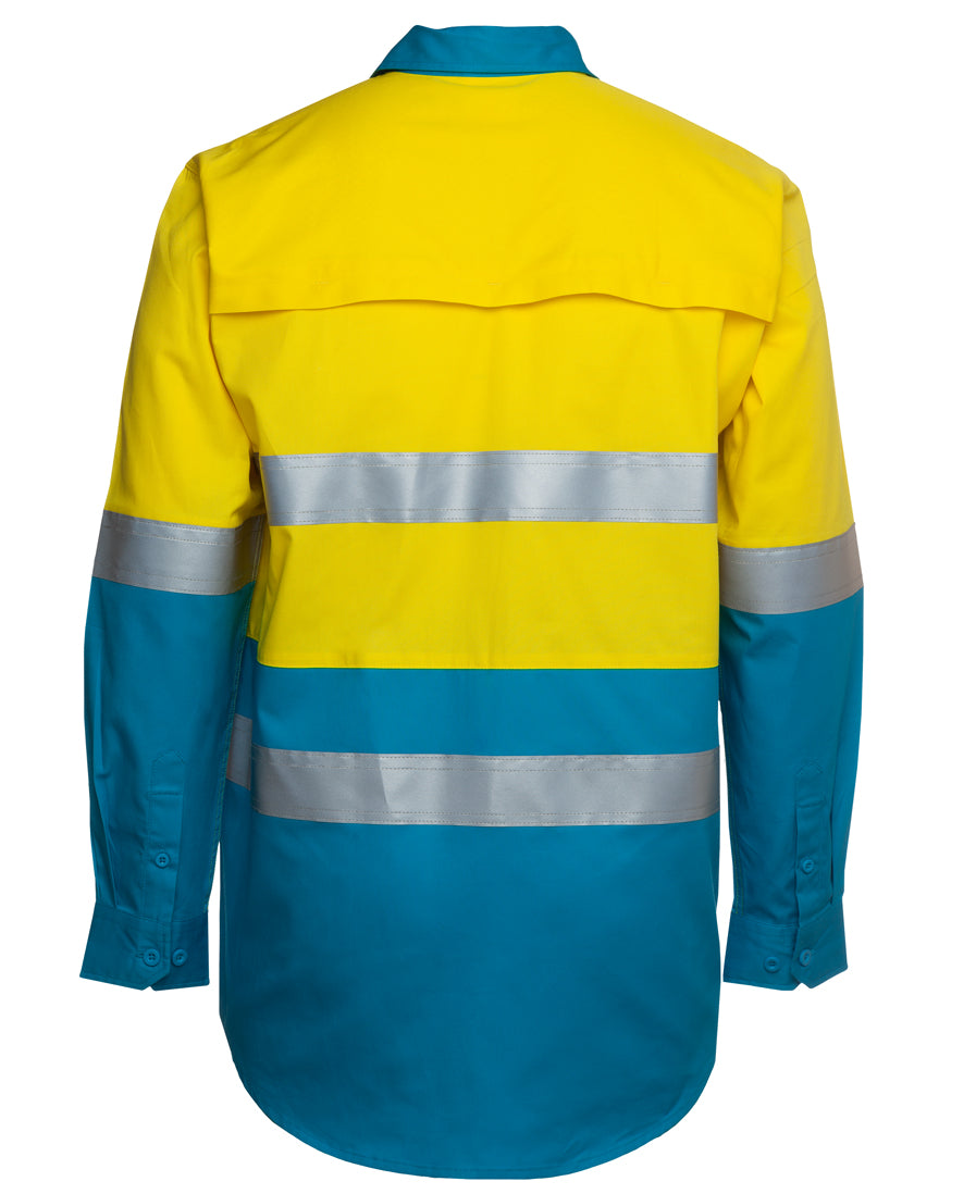 JB's Wear Hi Vis L/S (D+N) 150G Work Shirt 6DNWL