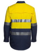 JB's Wear Hi Vis L/S (D+N) 150G Work Shirt 6DNWL