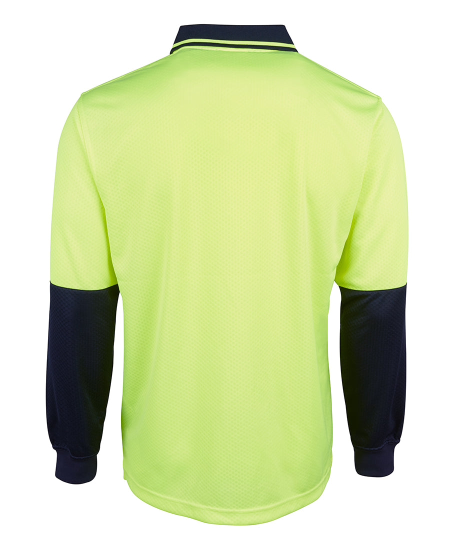 JB's Wear Hi Vis L/S Jacquard Polo 6HJNL