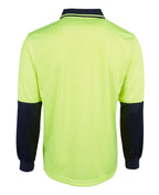 JB's Wear Hi Vis L/S Jacquard Polo 6HJNL