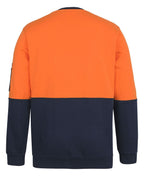 JB's Hi Vis 310 Cotton Crew Neck Fleece 6HVCM