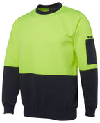 JB's Wear Hi Vis Fleecy Crew 6HVCN