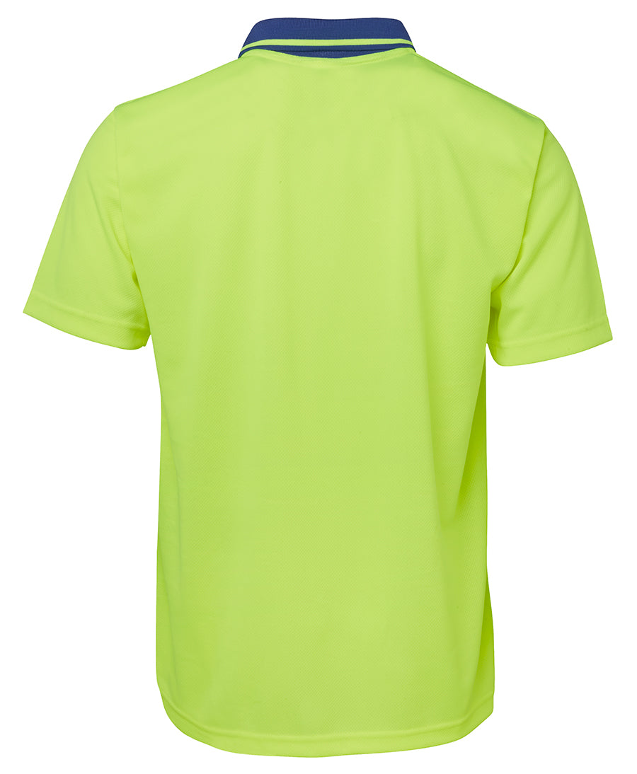 Adults Hi Vis Non Cuff Traditional Polo 6HVNC