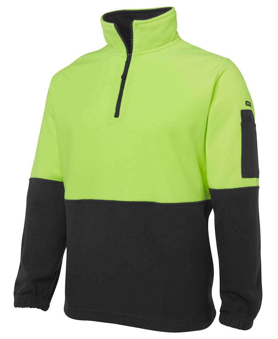 JB's Wear Hi Vis 1/2 Zip Polar Fleece 6HVPF