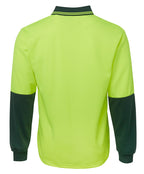 JB's Wear Hi Vis L/S Trad Polo 6HVPL