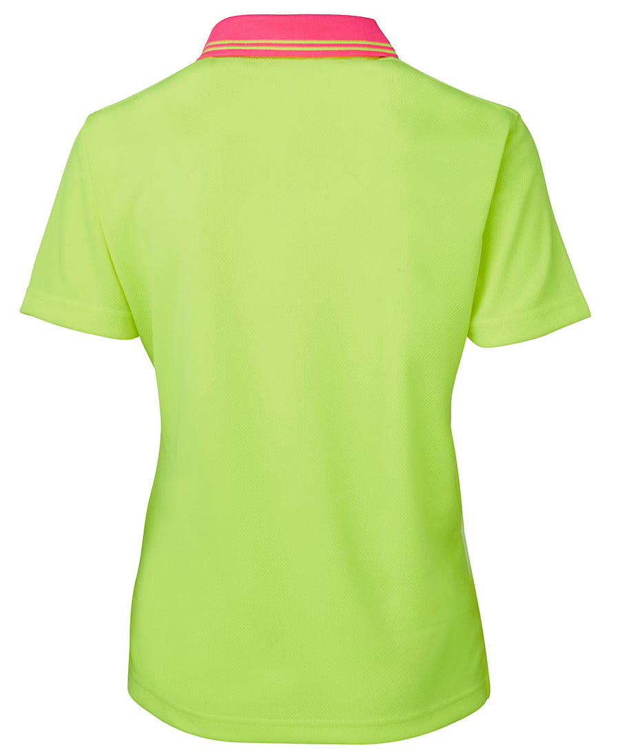 JB's Wear Ladies Hi Vis S/S Comfort Polo 6LHCP