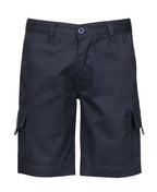 ADULTS AND KIDS MERCERISED WORK CARGO SHORT - 6MS