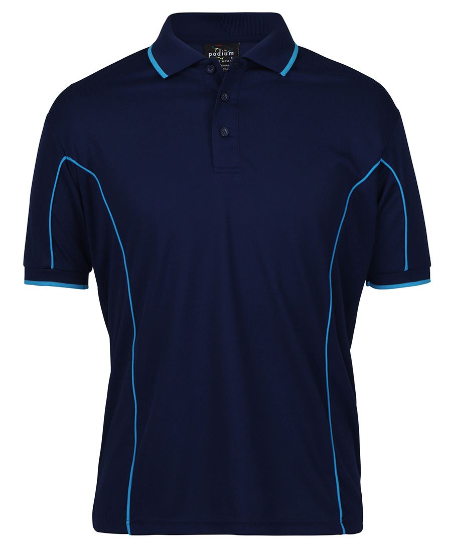 PODIUM S/S PIPING POLO 7PIP