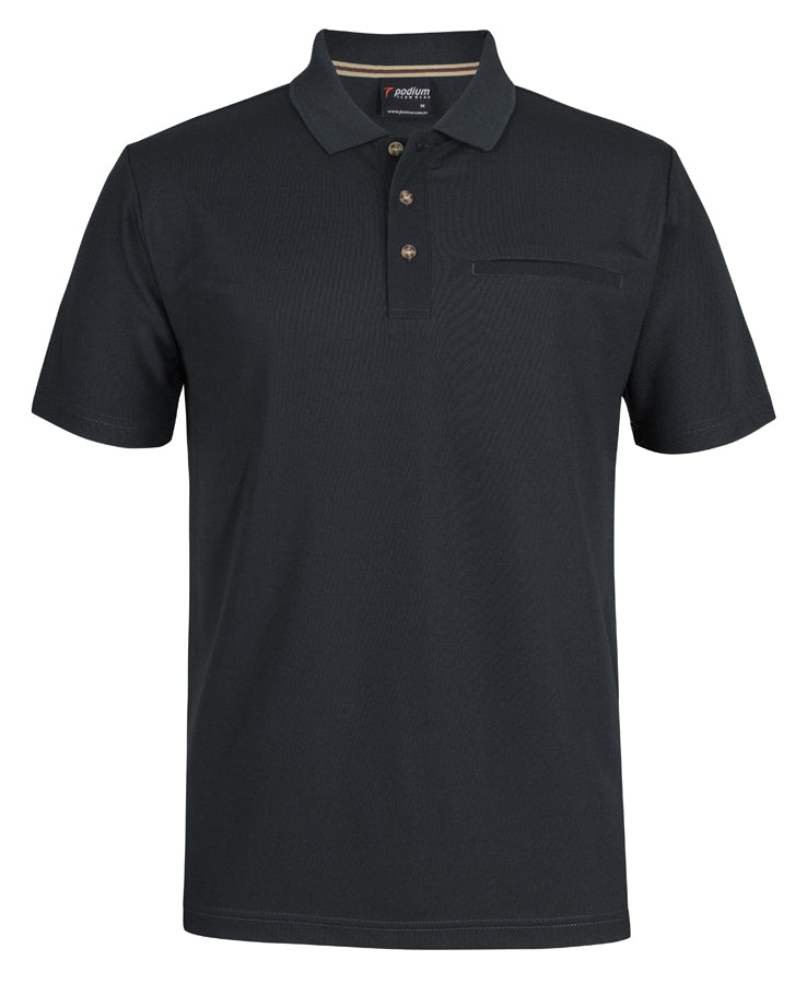 PODIUM S/S RECYCLED POLYESTER POLO 7SPR