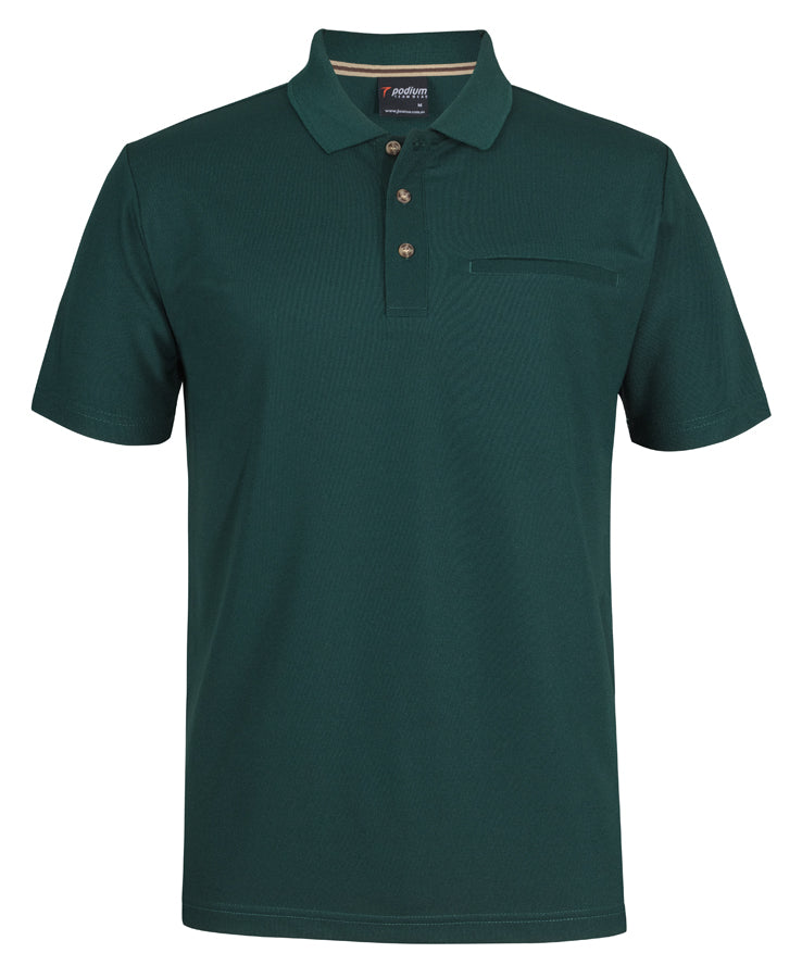 PODIUM S/S RECYCLED POLYESTER POLO 7SPR