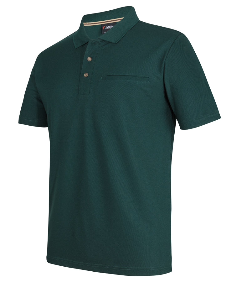 PODIUM S/S RECYCLED POLYESTER POLO 7SPR