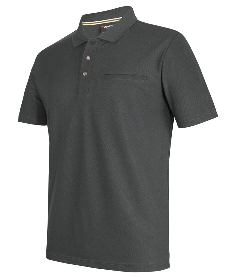 PODIUM S/S RECYCLED POLYESTER POLO 7SPR