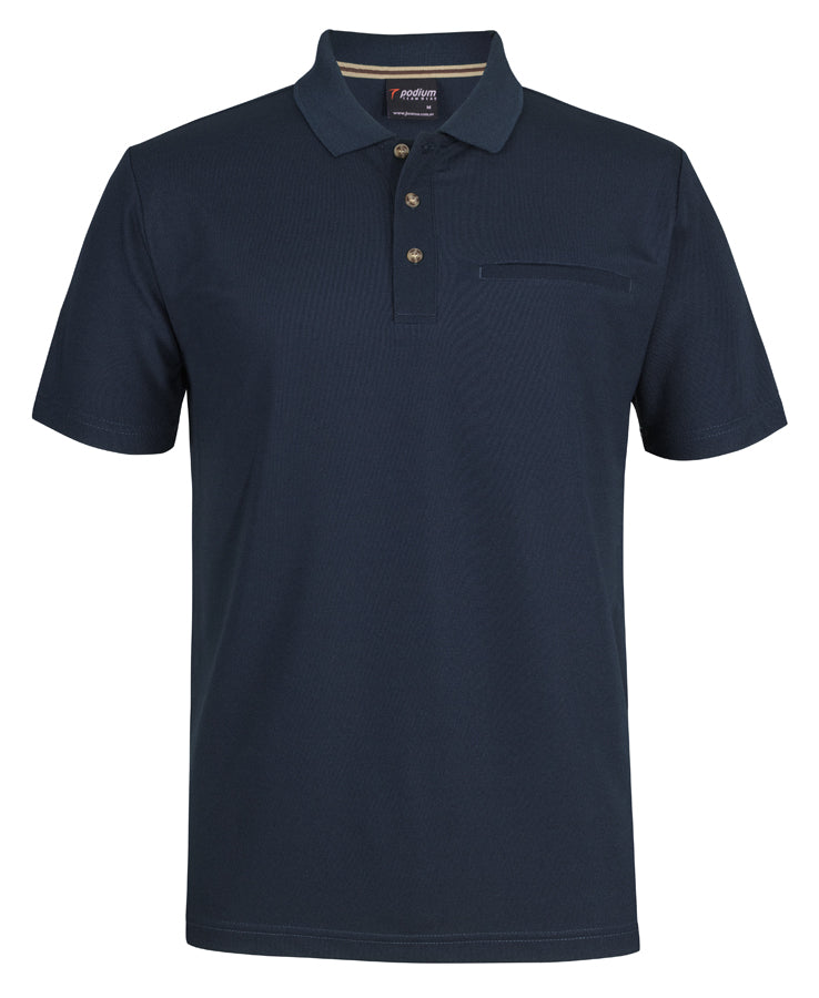PODIUM S/S RECYCLED POLYESTER POLO 7SPR