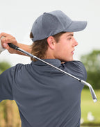 CH52 POLYESTER JACQUARD TEXTURE 5 PANEL CAP