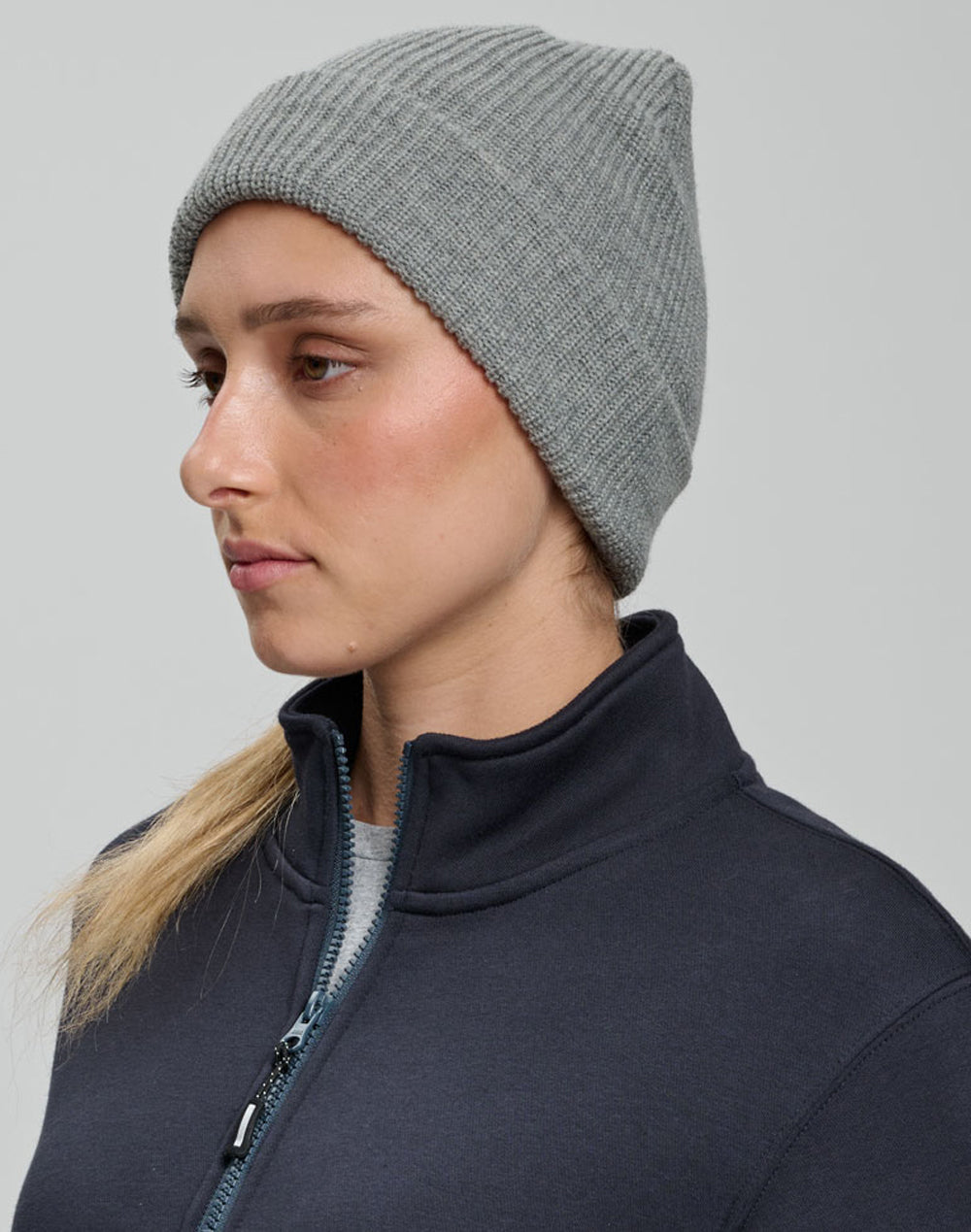 CH85 Roll Up Cable Knit Snug Beanie