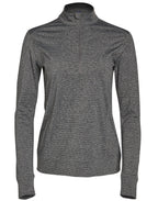 FL26 Ultimate Half Zip Long Sleeve Sweat Top - Ladies
