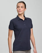 PS72 Ladies Ultrafine Cotton Pique Short Sleeve Polo