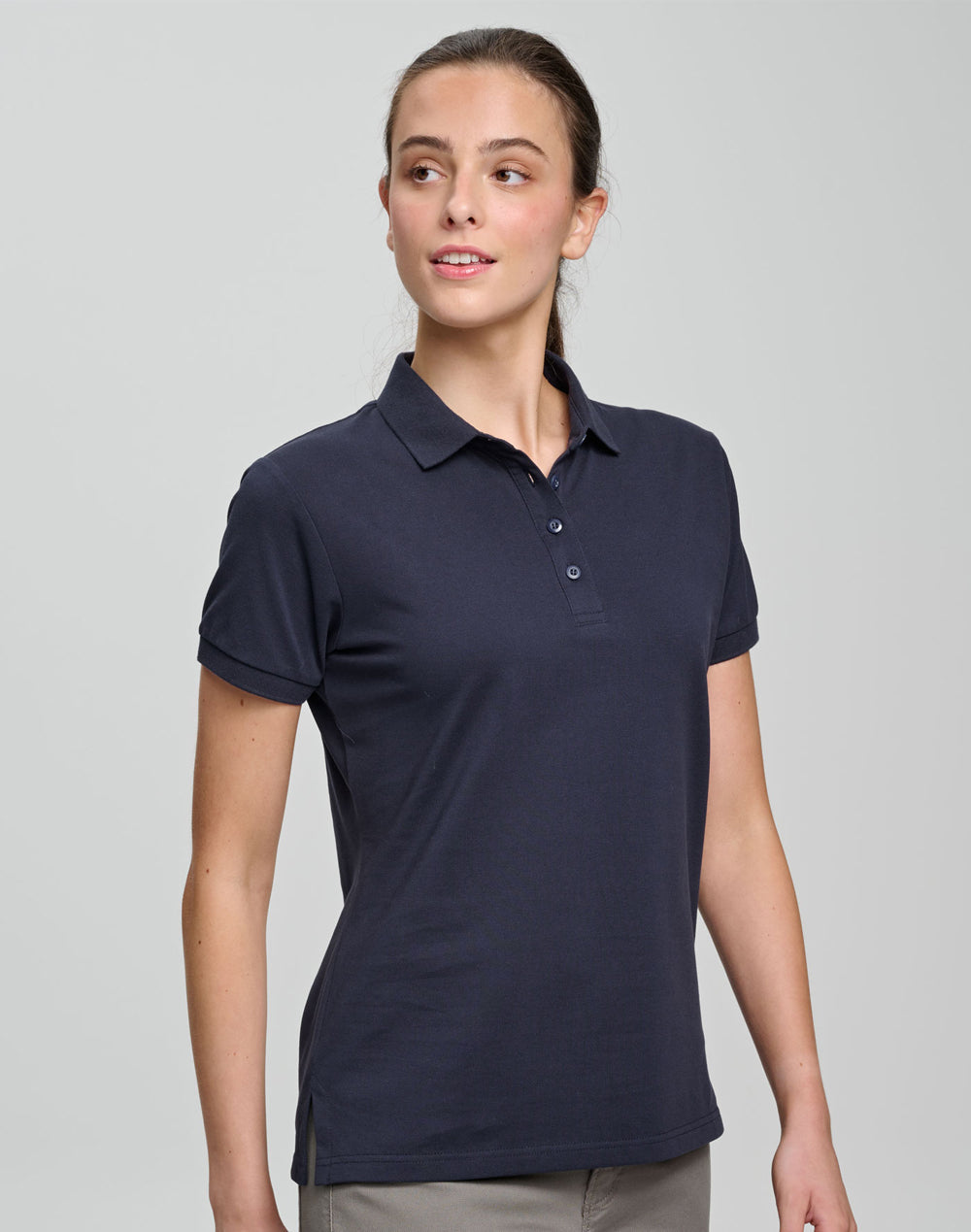PS72 Ladies Ultrafine Cotton Pique Short Sleeve Polo