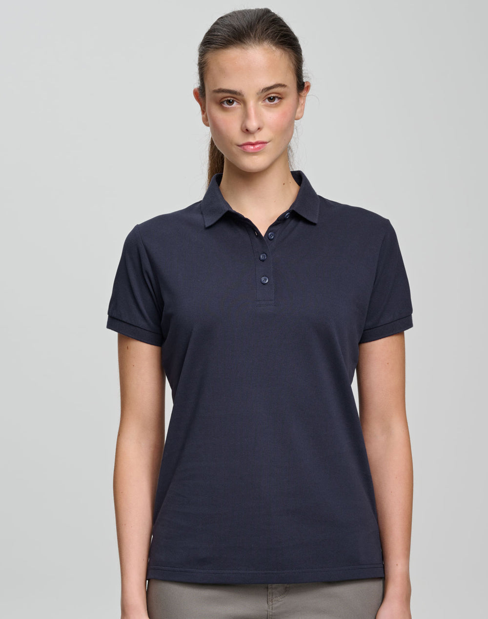 PS72 Ladies Ultrafine Cotton Pique Short Sleeve Polo
