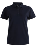 PS72 Ladies Ultrafine Cotton Pique Short Sleeve Polo
