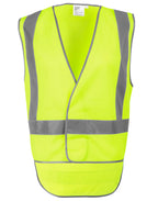 SW72 HI-VIS X BACK SAFETY VEST WITH TAIL