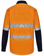 SW82 UNISEX HI VIS COOL-BREEZE SAFETY LS SHIRT (GENERIC TAPE)