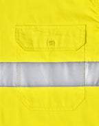 SW82 UNISEX HI VIS COOL-BREEZE SAFETY LS SHIRT (GENERIC TAPE)