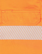 SW83 UNISEX HI VIS COOL-BREEZE SAFETY LS SHIRT (SEGMENTED TAPE)