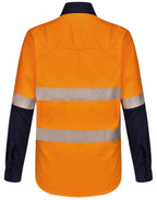 SW83 UNISEX HI VIS COOL-BREEZE SAFETY LS SHIRT (SEGMENTED TAPE)