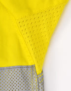 SW87 UNISEX HI-VIS COOL BREEZE CLOSED FRONT LS SHIRT WITH PERFORATED TAPE