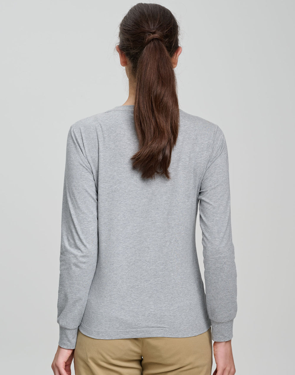 TS48 LADIES PREMIUM COTTON FACE L/S TEE