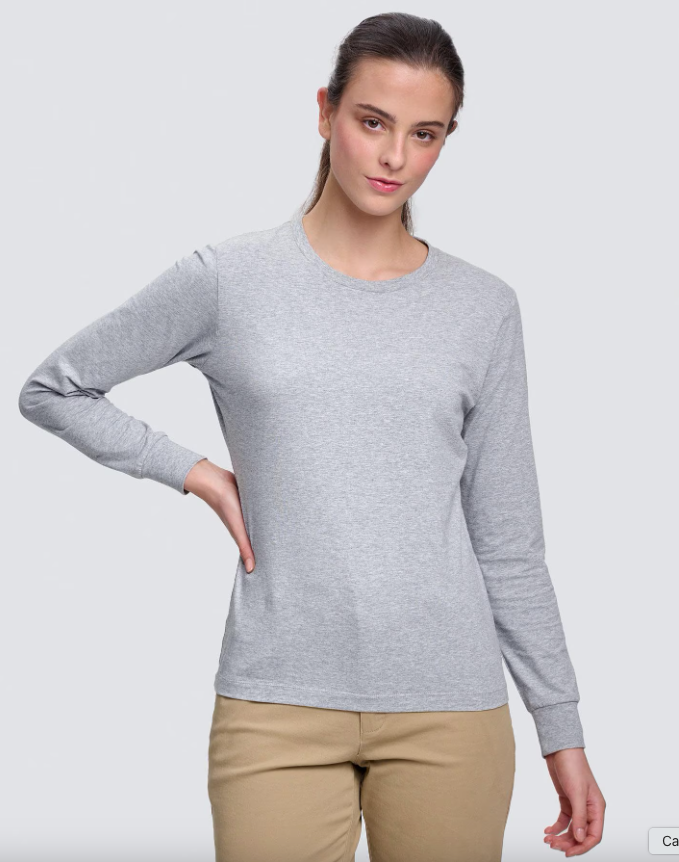 TS48 LADIES PREMIUM COTTON FACE L/S TEE