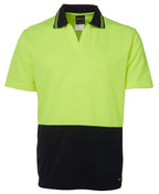 JB's Wear Hi Vis S/S Non Button Polo 6HNB