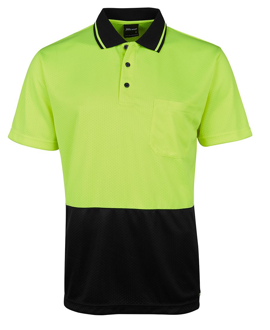 JB's Wear Hi Vis Jacquard Non Cuff Polo 6HJNC